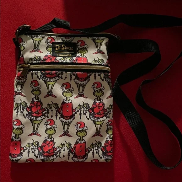 Dr. Seuss Grinch Crossbody Bag - Red, Black, and Green - Picture 2 of 4